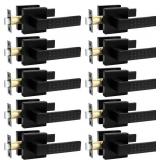 Probrico Matt Black Passage Interior Door Handle W