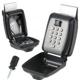 Car Window Punch Button Lock Box, Black Portable C