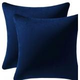 Throw Pillow Covers 16x16 Navy Blue: Pack of 2 Coz