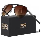 LUENX Aviator Sunglasses for Men Women Polarized,