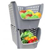 New Lot of 8 Skywin Plastic Stackable Storage Bins