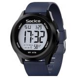 SOCICO Mens Digital Watch Sports Waterproof Outdoo