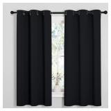 NICETOWN Pitch Black Solid Thermal Insulated Gromm