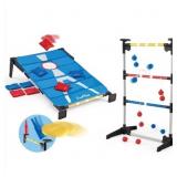 EastPoint 3-in-1 Cornhole Ladderball Bottle Smash