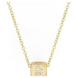 Amazon Essentials 14K Gold Over Brass Initial Bloc