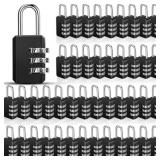 Chumia 50 Pack 3 Digit Combination Lock Small Comb