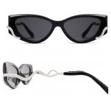 Retro Y2K Snake Sunglasses for Women Chic Cat Eye