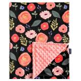 QSTEHEML Baby Blankets for Girls,Super Soft Nurser