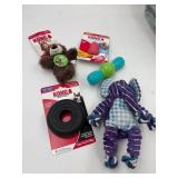 New Kong variety lot of 5 small dog toys.