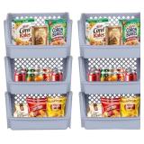 Skywin TidyFriend 6 Pack XLarge Plastic Stackable