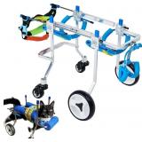 HobeyHove Adjustable 4-Wheel Dog Cart/Wheelchair,