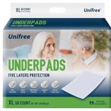 Unifree Disposable Underpads, Bed Pads, Incontinen