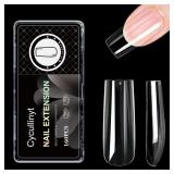 160Pcs Square Soft Gel Nail Tips, Square Long Nail