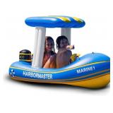 Zone Tech Boat Inflatable Pool Floats Kids, Toddle