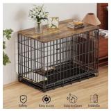 New Skywin Dog Crate Topper Wood (Rustic) - 42 x 2