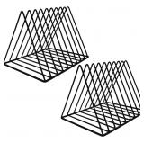 EASEPRES 9 Slot Magazine Rack Book Record Holder,