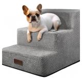 Dog Stairs for Small Dogs, 3-Step Non-Slip Pet Sta