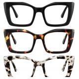 3 Pack Reading Glasses for Women Oprah Style Overs