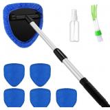 8 Pcs Car Windshield Cleaner Tool Kit with Extenda