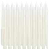 flamecan Ivory Taper Candles, Set of 20 Unscented