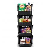 Skywin Plastic Stackable Storage Bins - 6 Pack Ope