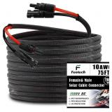 Twin Wire 75FT Solar Extension Cable - 10AWG(6mm )