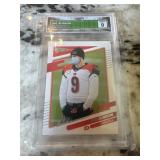 Graded Joe Burrow 2021 Donruss Variation (Covid) #