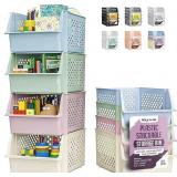 TidyFriend Stackable Storage Bins for Pantry, 4 Pa