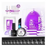 New (lot of 2) Gelike EC Gel Nail Kit - 6 in 1 Mil