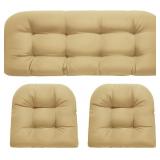 Wicker Chair Cushions, Waterproof Outdoor Loveseat