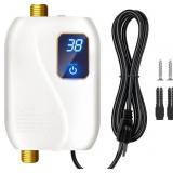 110V Tankless Water Heater Electric, 3000W Tankles