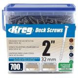 Kreg SDK-C2SS-700 Stainless Steel Deck Screws, 2-I