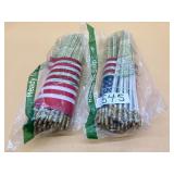 New large packs of American flag lawn stakes
