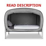 Privacy Pop Bed Tent -full Size- Gray