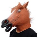 CreepyParty Horse Head Mask - Animal Halloween Cos