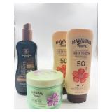 Hawaiian Tropic Sunscreen, After Sun Body Butter a