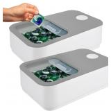 Skywin Large Laundry Pods Container with Slide Lid