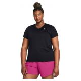 XL Under Armour Womens Tech Short Sleeve V Neck