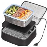 Skywin Portable Heated Lunch Box with Type A Wall