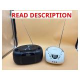 Two radios with CD players Magnavox and Lonpoo