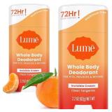 Lume Whole Body Deodorant - Invisible Cream Stick