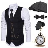 Size large EFORLED Halloween 1920s Mens Costume 20