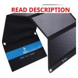 BigBlue 28W Solar Panel Charger with Dual USB-C an