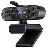 EMEET C960 2K Webcam with Microphone, 2K QHD, 2 Om