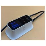 USB and usb C charger with wall outlet