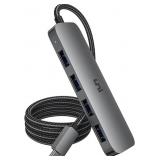 uni USB C to USB Hub 4 Ports, Aluminum USB Type C