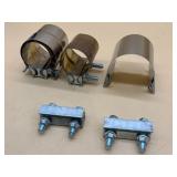 Exhaust clamps set
