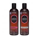 HASK Keratin Smoothing Shampoo + Conditioner Set |