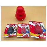 New 4-count Kong dog toys