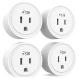 KMC Smart Plug Mini 4-Pack, Wi-Fi Outlets for Smar